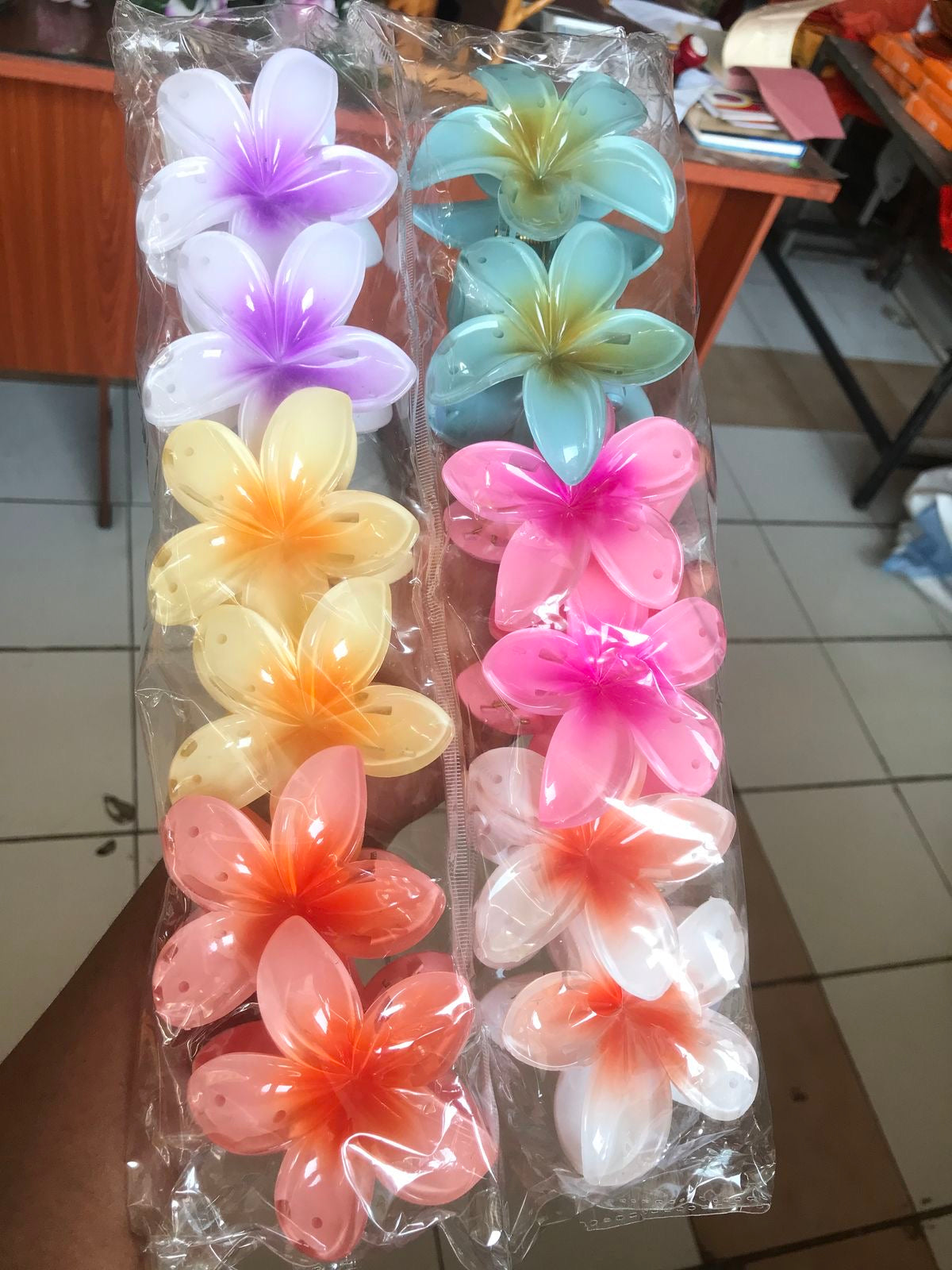 Flower Hair Claw Clips
