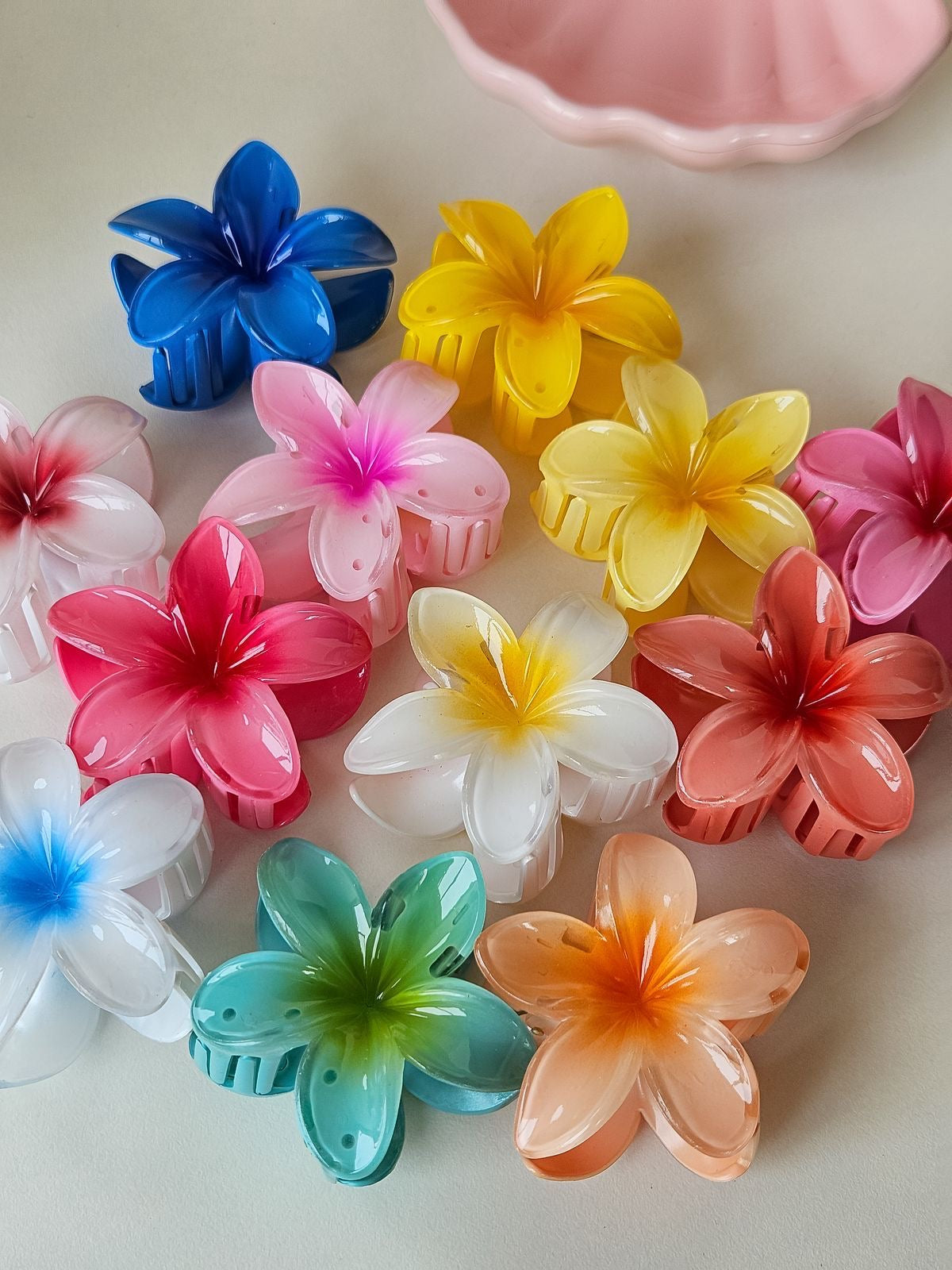 Flower Hair Claw Clips