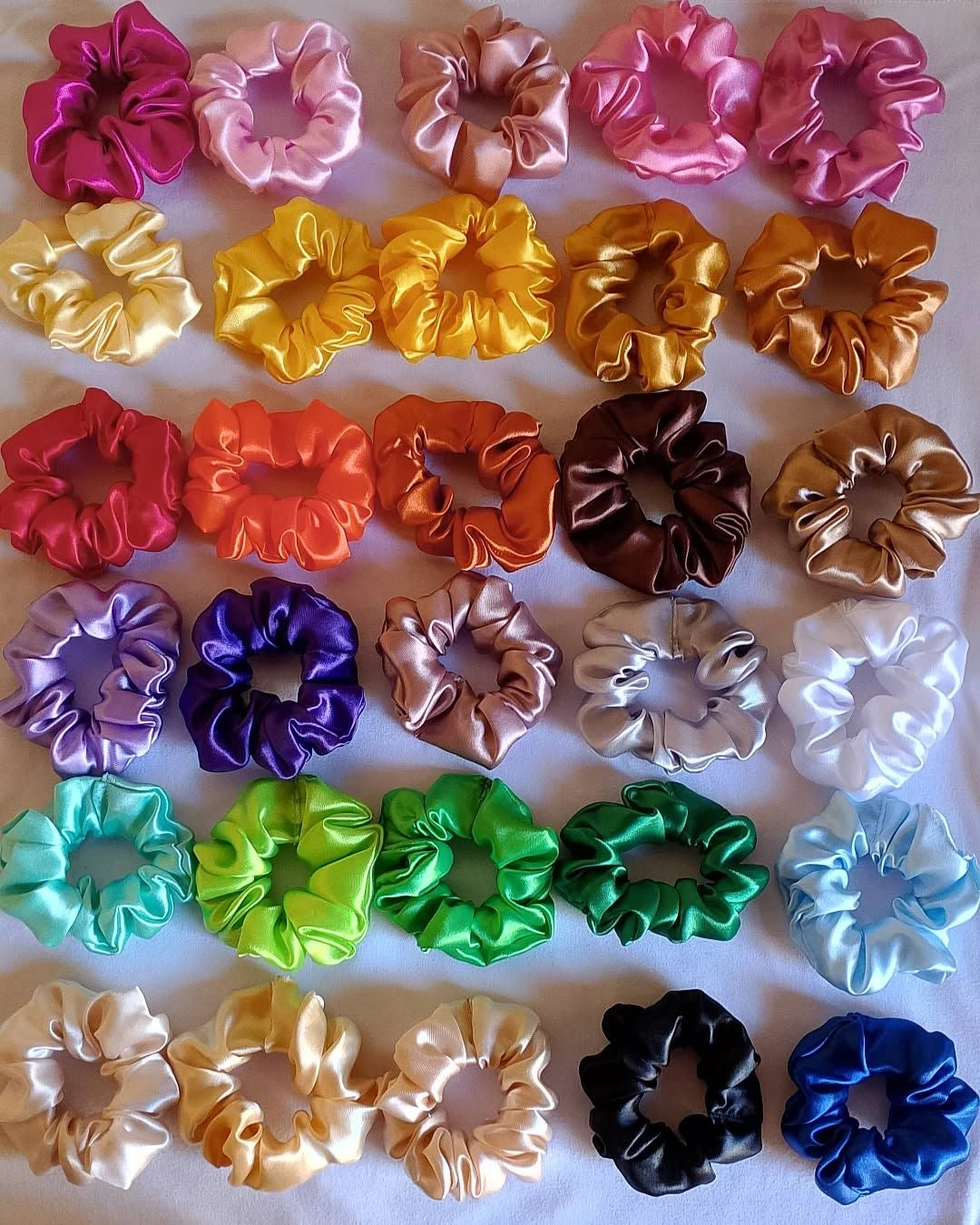 Soft Satin Scrunchies