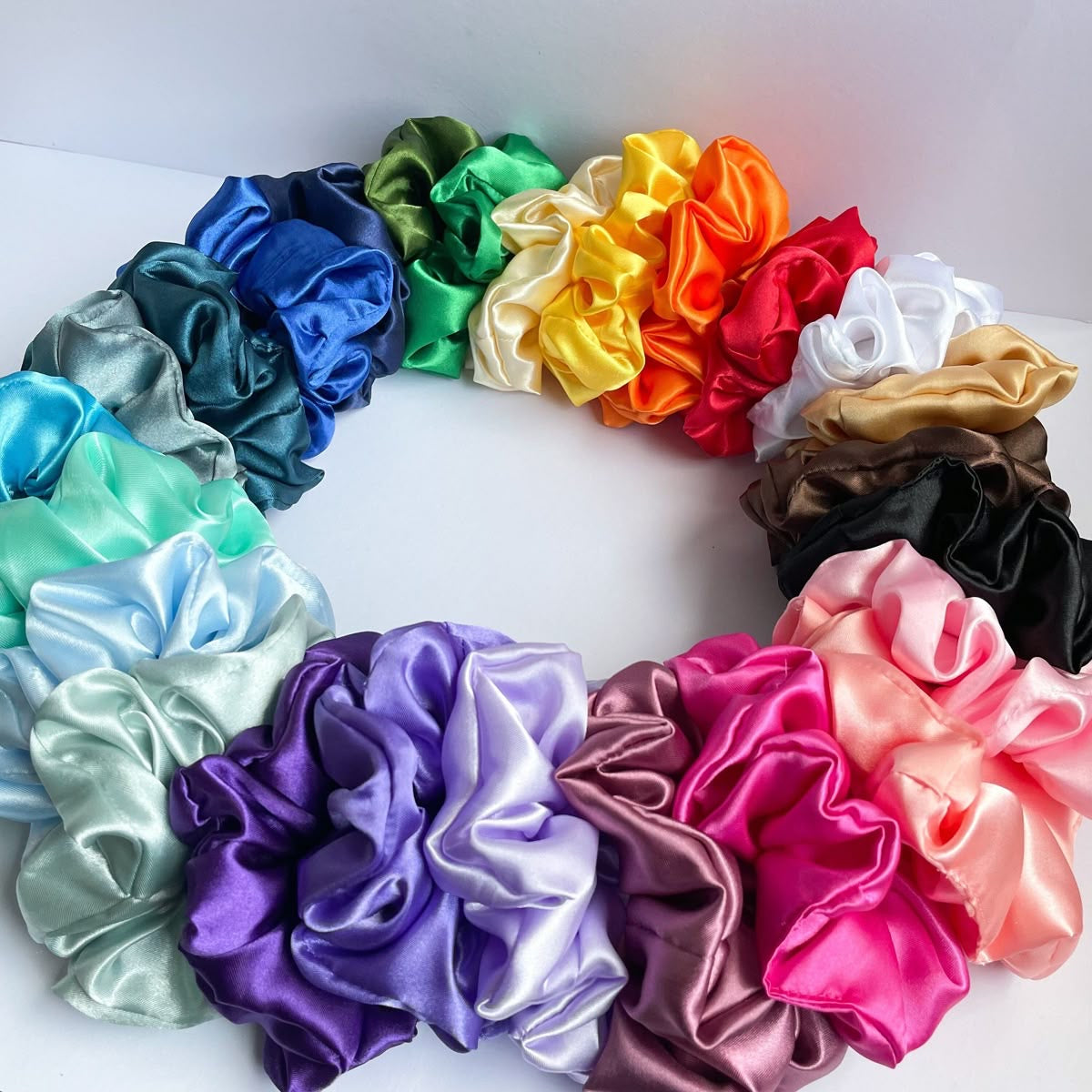 Soft Satin Scrunchies